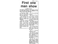 1983 One Man Exhibition Edenvale