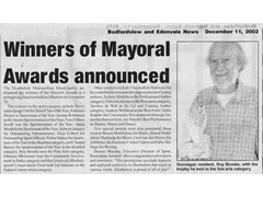 2002 Winners of Mayoral Awards
